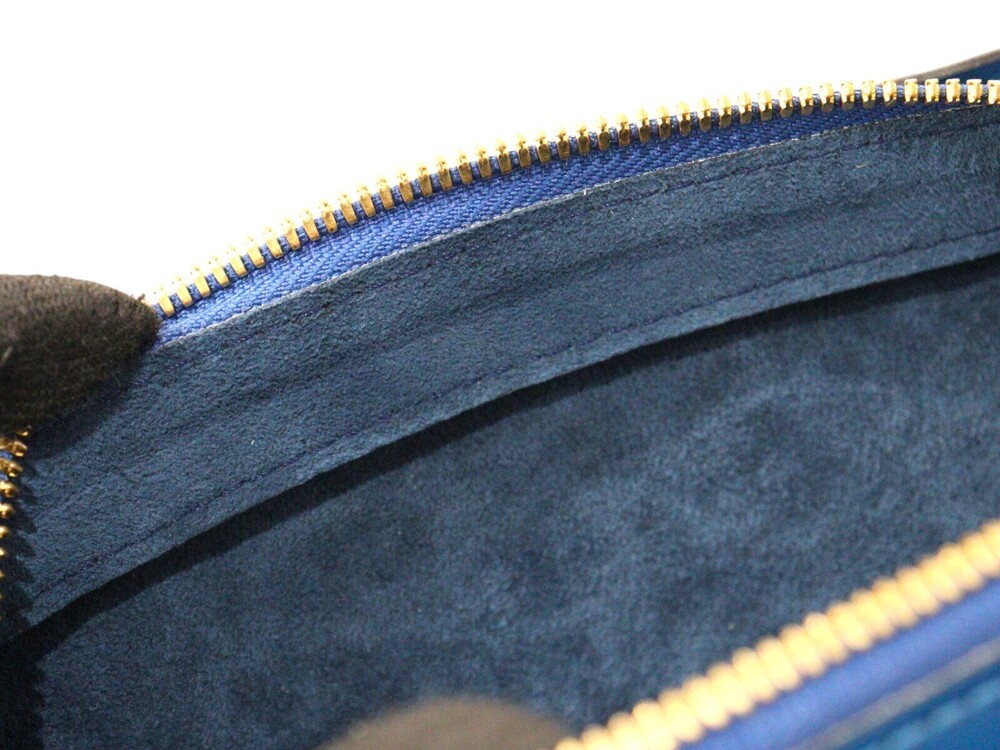 LOUIS VUITTON Pont Neuf Handbag Epi Leather Toledo Blue LV